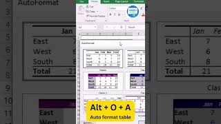 Excel Quick Tip: Set Up Tables in 10s with AutoFormat! 🔥 #ExcelShorts#ExcelQuickTip#ExcelInAMinute