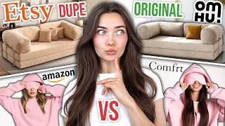 I Bought Viral Original VS Dupe Products! Testing The Viral OMHU TEDDY SOFA!