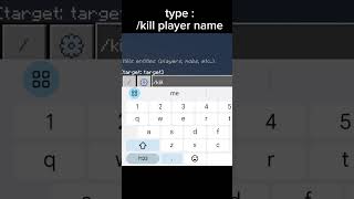 How to use kill cheat in Minecraft #shorts #minecraft #trending #ytshorts  #youtube #viral #gaming