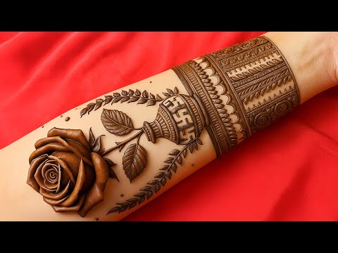 Latest Full hand mehndi design | easy & beautiful floral mehndi design | Teej special mehndi design