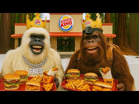 Whopper Challenge @ BURGER KING with Bigfoot and Yeti
