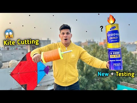 New *Yodha Gold* Manjha Testing | Kite Cutting Trick | Kites Vlog