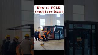 How to fold a container home? #containerhome #affordableliving #vacationhome #guesthouse #tinyhouse