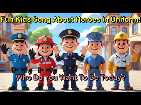 🌟 "Who Do You Want to Be? | Fun Kids Song About Heroes in Uniform! 🚀👩‍⚕️🚒🎶" 🌟
