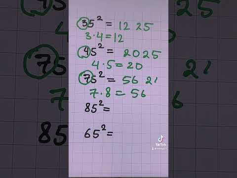 Rapidly square any number ending in 5 #math #mathtrick