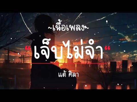 เจ็บไม่จำ - เเต้ศิลา [ เนื้อเพลง ]