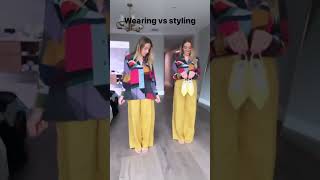 Wearing vs styling #dresstoexpress #styleessentials #fashion #stylematters