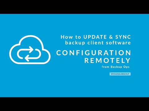 How to Edit and Sync INI Config changes from Backup Ops Remotely