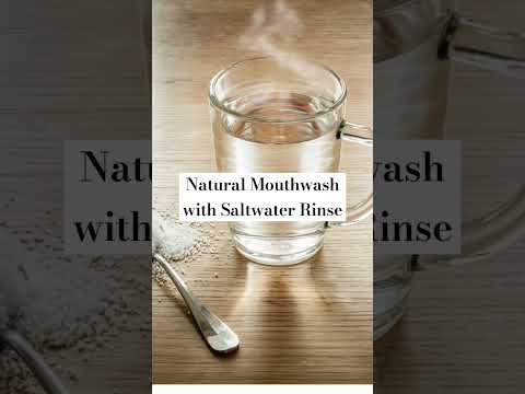 Natural Mouthwash with Saltwater Rinse #naturalmouthwash#saltwaterrinse#throatpainrelief #throatpain