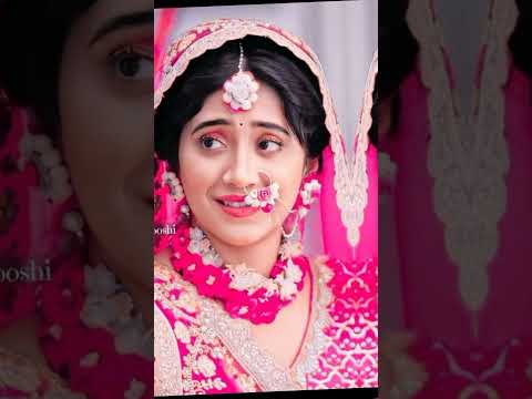 NAIRA GULABI SAREE 🥰 LOOK #naira #love #hindisong #kairacutemoments