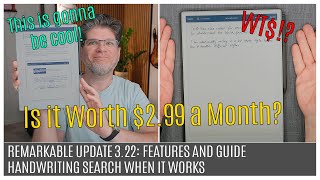 Remarkable Update 3.22 Overview and Guide | Handwriting Search Behind a Paywall