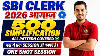 500 Simplification For SBI CLERK 2026 by Vikas sir!