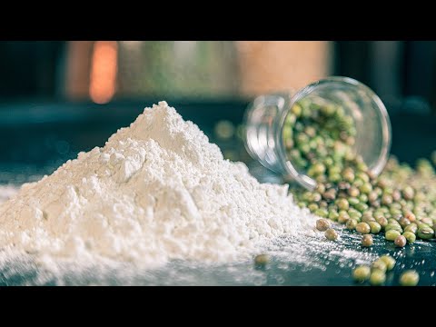 Mung Beans Starch from SCRATCH | วิธีทำแป้งถั่วเขียวไว้ใช้ประกอบอาหาร | OOH Kitchen