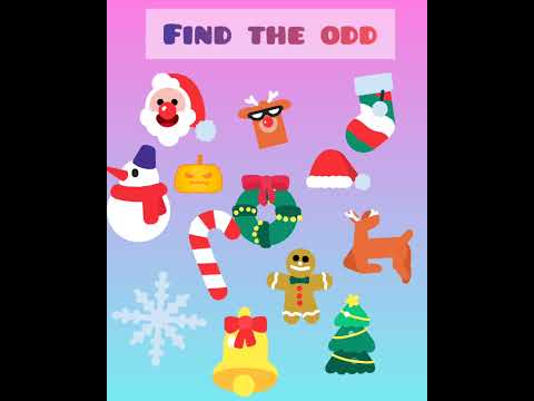 merry Christmas 🎊🎄🤶 . find the odd 🔥#findtheodd#christmas#shorts