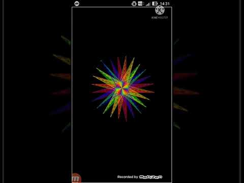Colorful star ⭐ like graphic program using python | turtle graphics