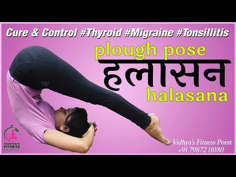 हलासन (Halasana) करने की विधि और फायदे। थायरॉइड से छुटकारा पाने के लिए करे ये आसन । Plough Pose