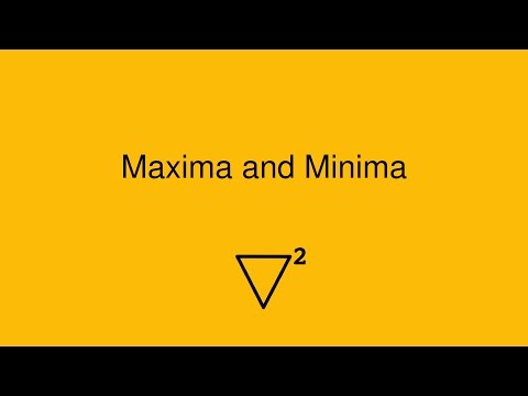 Maxima and Minima