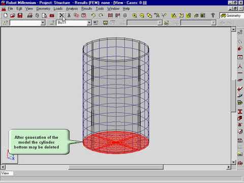 Autodesk Robot structural analysis - library structures shell