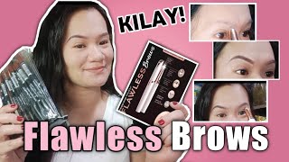 FLAWLESS BROWS Hair Remover (Eye trimmer) Demo and Review