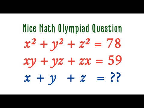 Nice Math Olympiad algebraic Sum; Math olympiad Question For Preparation Of Competetive Exam