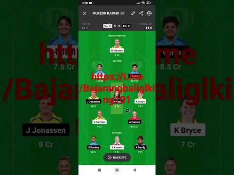 Mega gl team Guj-w vs Dc-w
