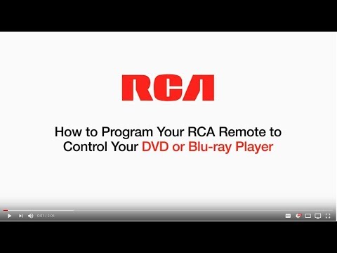 Blu-ray & DVD Remote Control Direct Code Programming