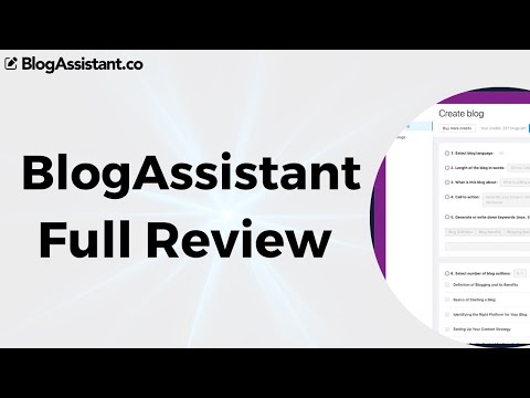 BlogAssistant Review - BlogAssistant.co Review - 94% Discount Link Below