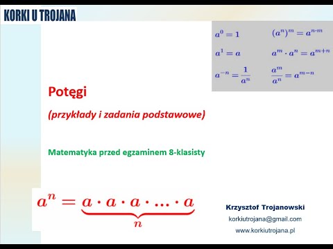 Potęgi:  praktyczne zadania i niezbędne wzory