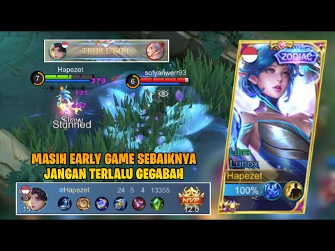 Lunox 24 Kills! Kagura Tried to Ambush Me, But This is What Happened | Mobile Legends