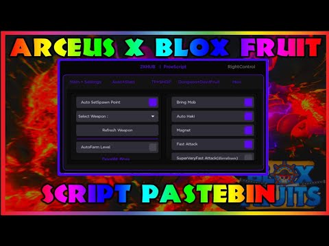 BLOX FRUITS Script Arceus X AUTO FARM | FAST ATTACK | MAGNET | AUTO QUEST | BOSS FARM | AUTO RAID