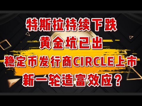 特斯拉持续下跌，黄金坑已出？稳定币发行商CIRCLE上市，新一轮造富效应？博通财报来袭，是否值得埋伏一波？ 6.05美股盘中策略提前公布！ tesla，circle，AVGO，hims，meta