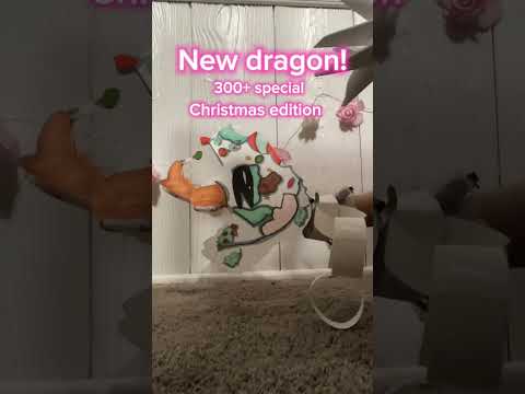 Christmas dragon! 300+ special {🪶#paperdragon #paper #craft 🐾}