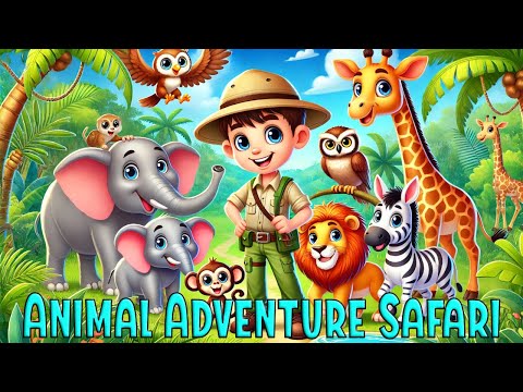 Learn animals names and sounds | Educational Video For Kids | Animal Adventure Safari