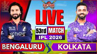 🔴Live IPL: RCB vs KKR, IPL 2026 | Live Cricket Match | Bengaluru vs Kolakta, LIVE IPL Match Today