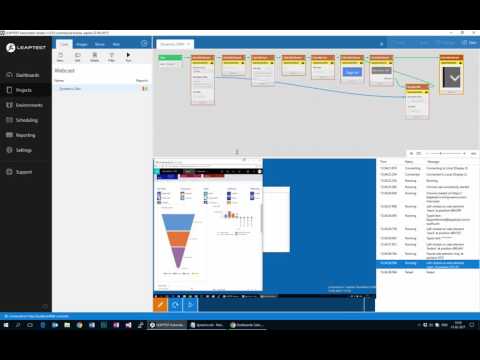 Automating Dynamics CRM using the LEAPWORK Automation Platform web blocks