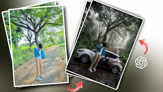ChatGPT ai natural light, HDR,atmospheric depth,wet background change photo editing 