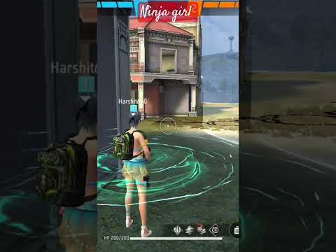 Ninja girl #freefire #noob_to_pro #funny #freefiremax