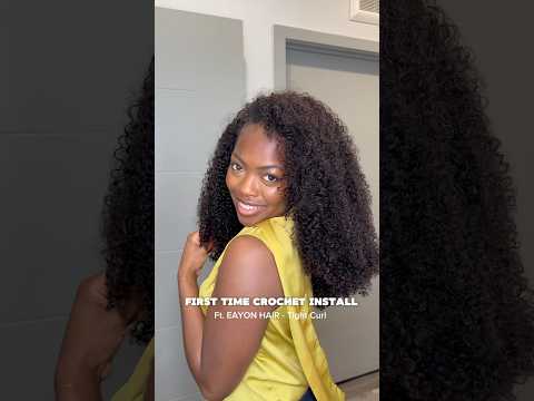DIY - Eayon Curly Crochet Install✨ #crochethairinstall #protectivestyles #eayonhair #hairextensions