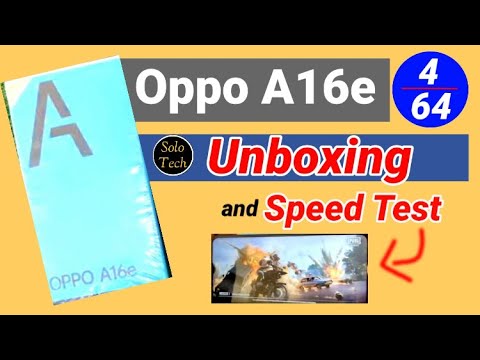Oppo a16e unboxing and pub g test