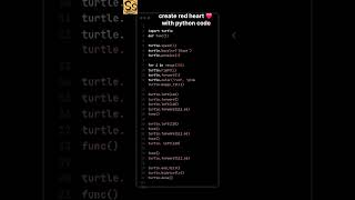 💖 Create a Red Heart with Python Code!