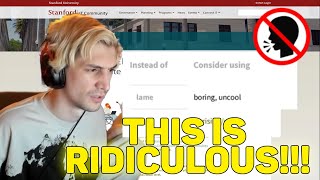 XQC REACTS TO EHLI | BEST MOMENTS  XQCOW TWITCH STREAMS | ELIMINATION OF HARMFFUL LANGUAGE