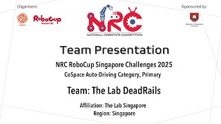 NRC25.6 - The Lab DeadRails - Singapore - CoSpace Autonomous Driving, Primary - NRC2025