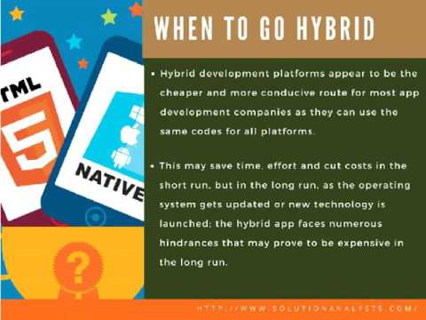 Hybrid vs Native Mobile App Development Platform-Which one to choose?