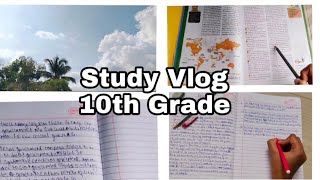 10th Grade Study Vlog ||Study Vlog 10 Class|| CBSE 10th Class Study Vlog||😊||Study brown 🤎