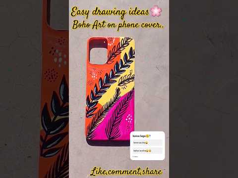 Boho Art on phone cover🌟#shortsfeed#youtubeshorts#ytshortsindia#artshorts#bohopainting#bohoart#art