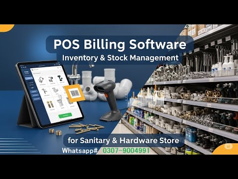 POS Billing Software  Inventory & Stock Management for Sanitary & Hardware Store  | Lifetime Use