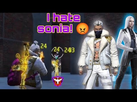 I hate Sonia #free fire #solo gameplay Worst character of all time Sonia trying to remove