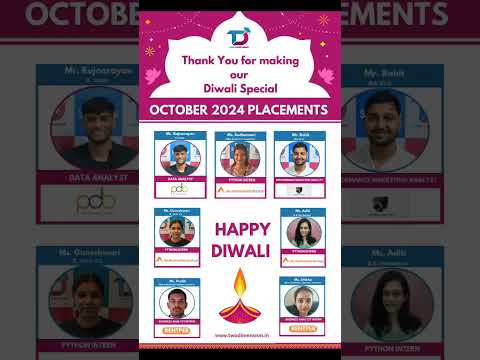 🙏🏻Thank You for Making This Diwali Brighter! A huge congratulations to our recently placed students!