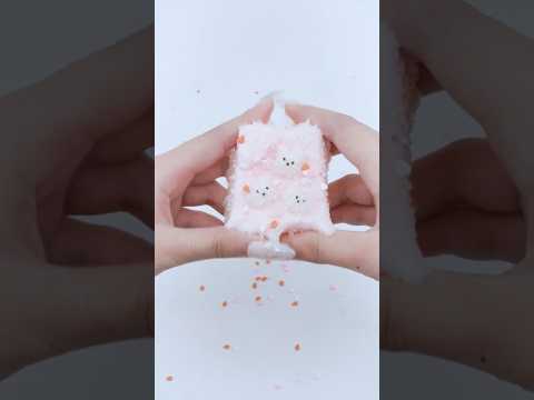 BUBU Unboxing Squishy 🍰🍰 Pink Bear Cake Squishy #squishy #satisfying #shorts #slime #relax #asmr