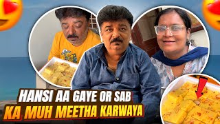 Finally Hansi Aa Gaye😍| Papa Chachi Ka Muh Meetha Karwaya Shaadi Ki Khushi Mein🎉